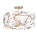 Metropolitan Lighting Brenton Cove 4 Light Convertible Semi Flush/pendant