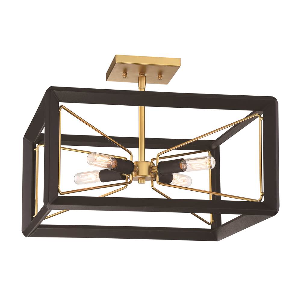 Metropolitan Lighting Sable Point 4 Light Semi Flush