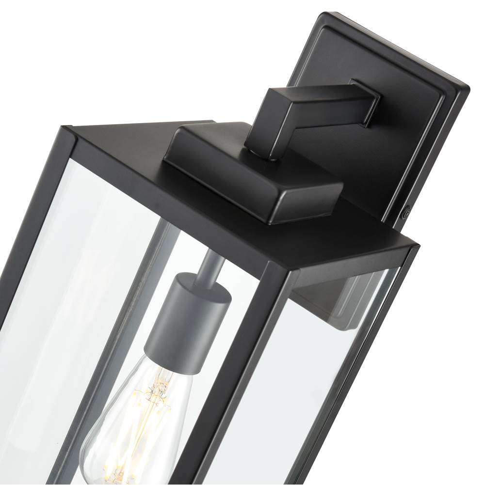 Millennium Lighting 60091-PBK Powder Coated Black 1-light Outdoor Wall Sconce - Powder Coated Black Image 4