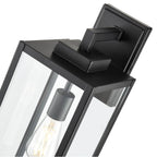 Millennium Lighting 60091-PBK Powder Coated Black 1-light Outdoor Wall Sconce - Powder Coated Black Image 4