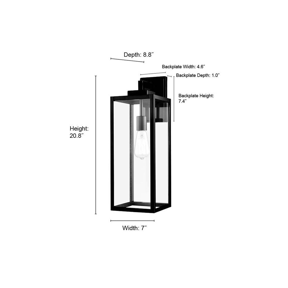 Millennium Lighting 60091-PBZ Powder Coated Bronze 1-light Outdoor Wall Sconce - Powder Coated Bronze Image 2