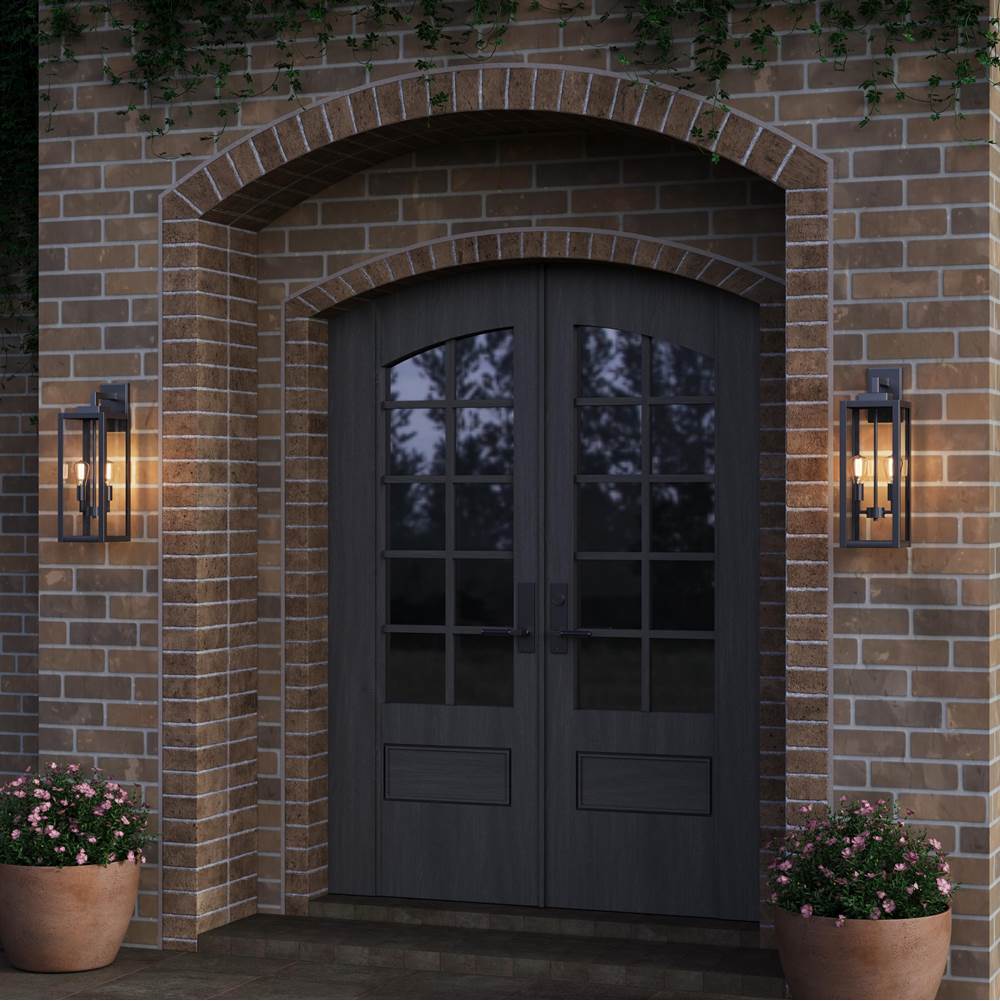 Millennium Lighting 60092-PBK Powder Coated Black 2-light Outdoor Wall Sconce - Powder Coated Black Image 4