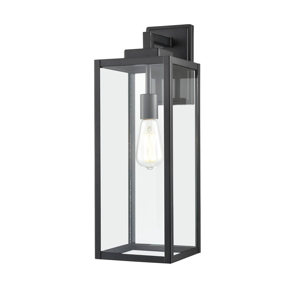 Millennium Lighting 60091-PBK Powder Coated Black 1-light Outdoor Wall Sconce - Powder Coated Black Image 6