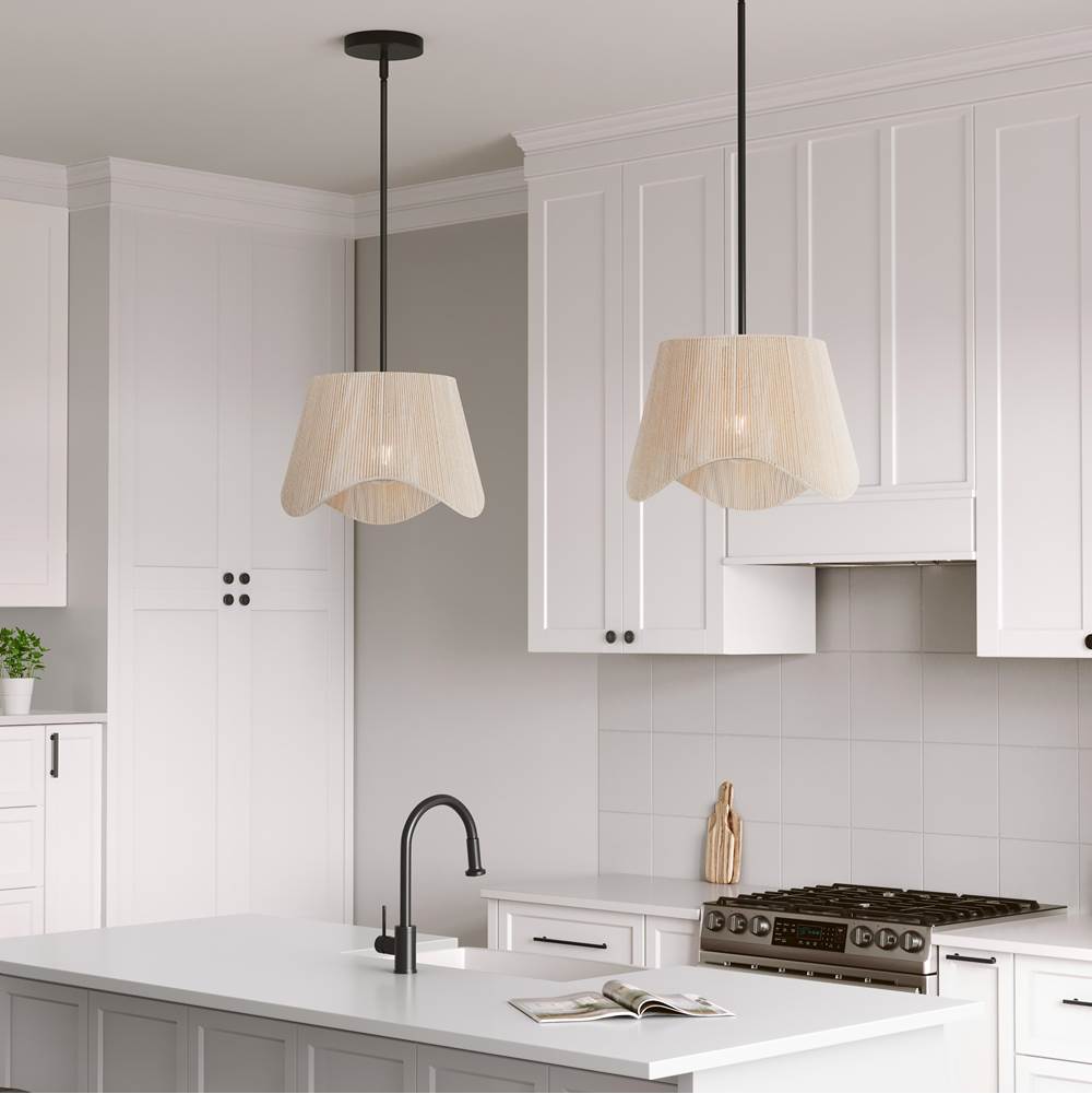 Millennium Lighting 9001-MB Matte Black Tulara  13'' Wide 1-light Pendant Image 4