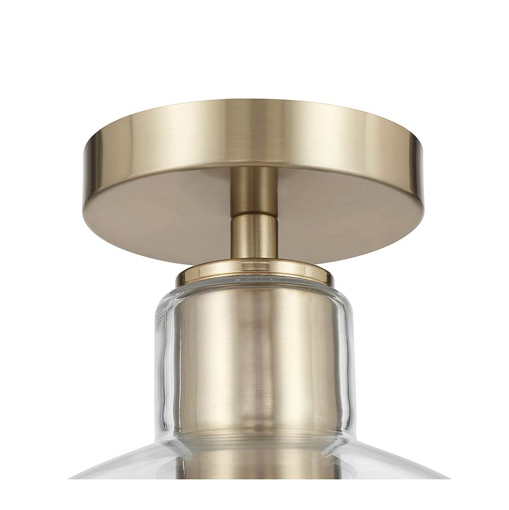 Millennium Lighting 6021-MG Modern Gold Knightsdale 10'' Wide 1-light Semi-flush Mount Image 6