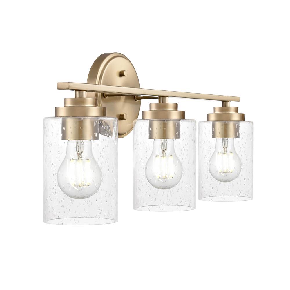 Millennium Lighting 3683-MG Modern Gold Moven 22'' Wide 3-light Vanity - Modern Gold Image 7