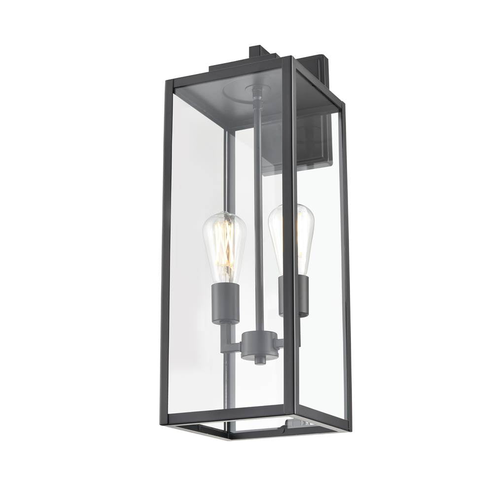 Millennium Lighting 60092-PBK Powder Coated Black 2-light Outdoor Wall Sconce - Powder Coated Black Image 6
