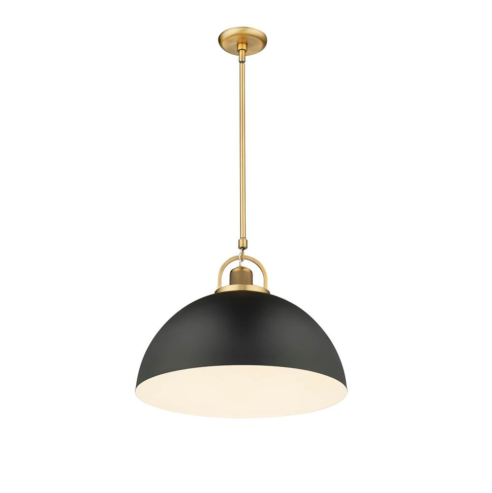 Millennium Lighting 20991-VB/MB Vintage Brass,Matte Black Pendant Light Image 4