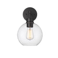 Millennium Lighting 2981-PBK Powder Coat Black Outdoor Wall Sconce Image 1