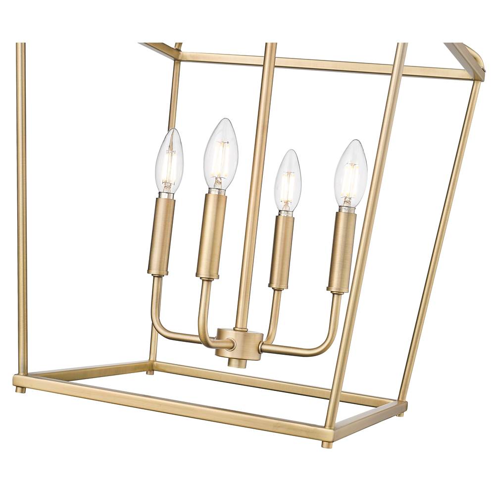Millennium Lighting 19004-VB Vintage Brass Nellita 16'' Wide 4-light Pendant - Vintage Brass Image 5