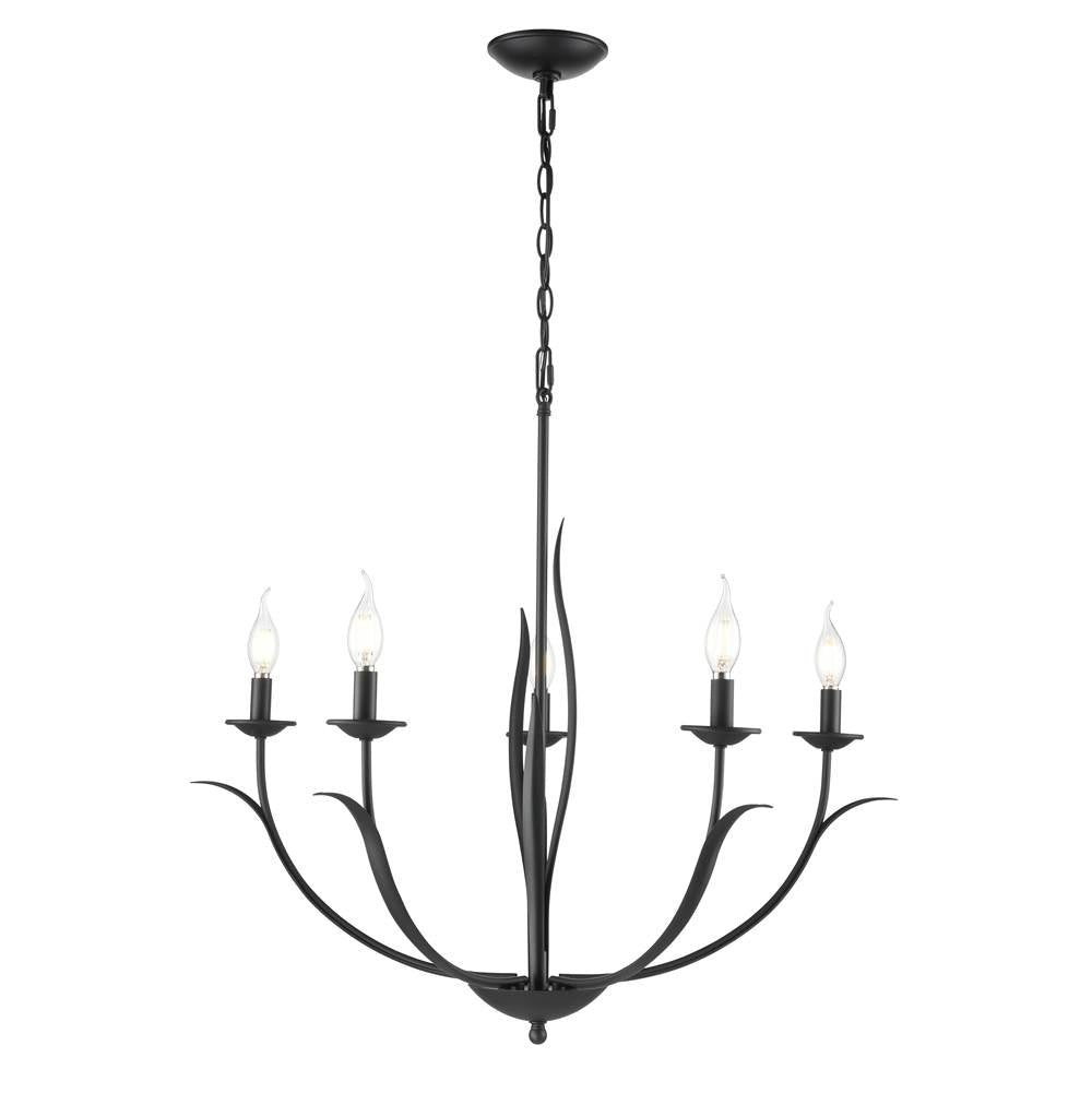 Millennium Lighting Charlize 29.5'' Wide 5-light Chandelier - Matte Black