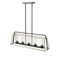 Millennium Lighting 3015-MB/GW Matte Black,Grey Wood Chandelier Ceiling Light Image 1