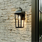 Millennium Lighting 6301-PBK Powder Coated Black Houston 17'' High 1-light Outdoor Wall Lantern - Powder Coated Black Image 3