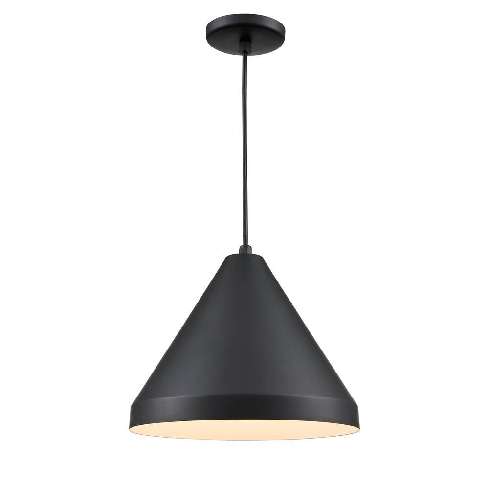 Millennium Lighting RWCC17-SB Satin Black Cord Hung Wide Cone Image 1