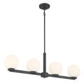 Millennium Lighting 97104-MB Matte Black Ardeva 36'' Wide 4-light Linear Chandelier Image 1