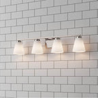 Millennium Lighting 64004WG-BN Brushed Nickel Strayhan 31'' Wide 4-light Vanity Image 4
