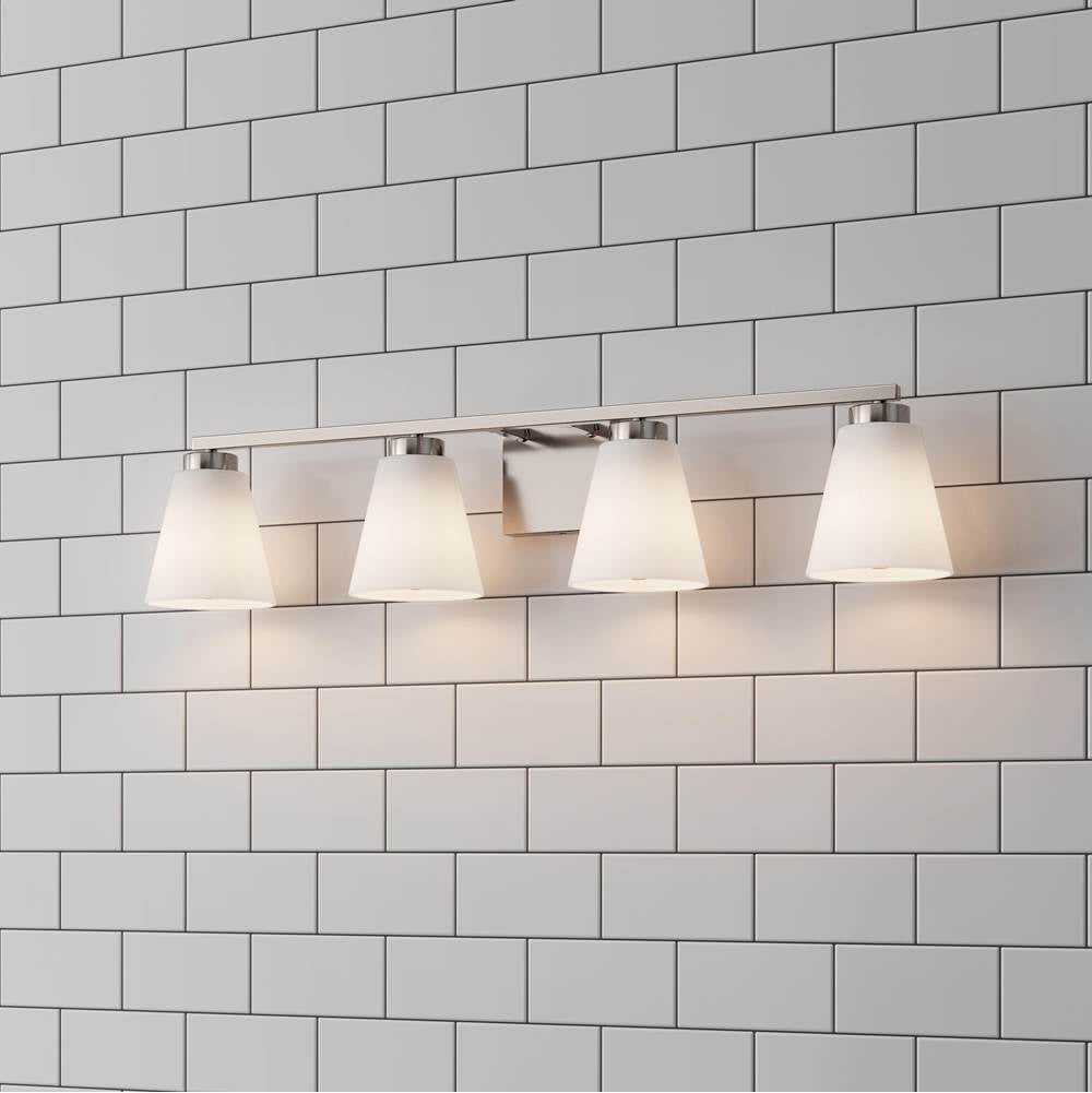 Millennium Lighting 64004WG-BN Brushed Nickel Strayhan 31'' Wide 4-light Vanity Image 4
