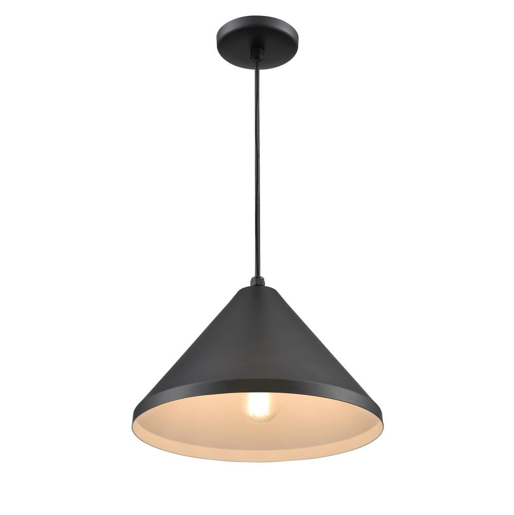 Millennium Lighting RWCC13-SB Satin Black Cord Hung Wide Cone Image 6