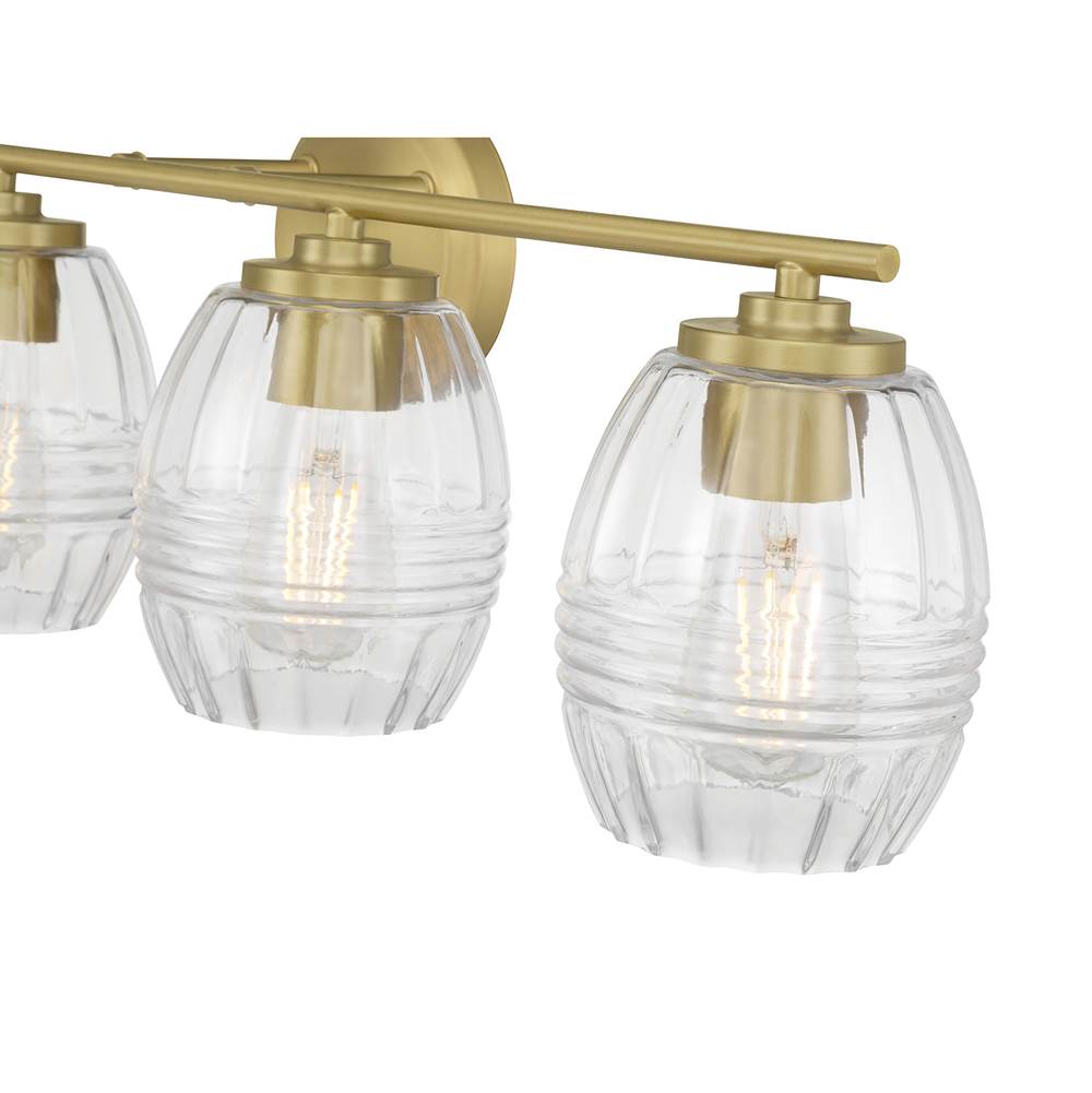 Millennium Lighting 9994-VB Vintage Brass Miravelle 30.5'' Wide 4-light Vanity Image 5