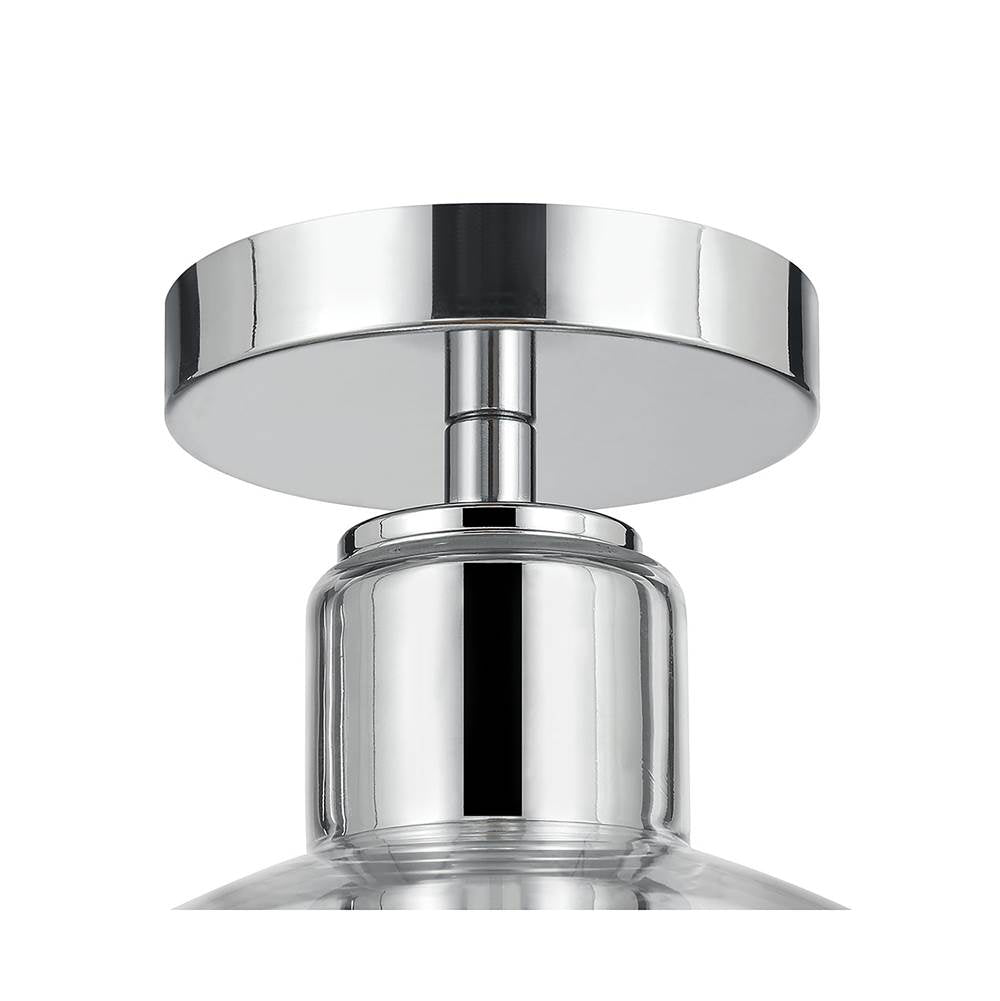 Millennium Lighting 6021-CH Chrome Knightsdale 10'' Wide 1-light Semi-flush Mount Image 6