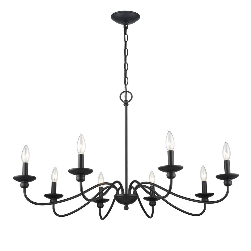 Millennium Lighting 4388-MB Matte Black Chandelier Ceiling Light Image 3