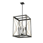 Millennium Lighting 13704-MB/PMG Matte Black,Painted Modern Gold Pendant Light Image 6