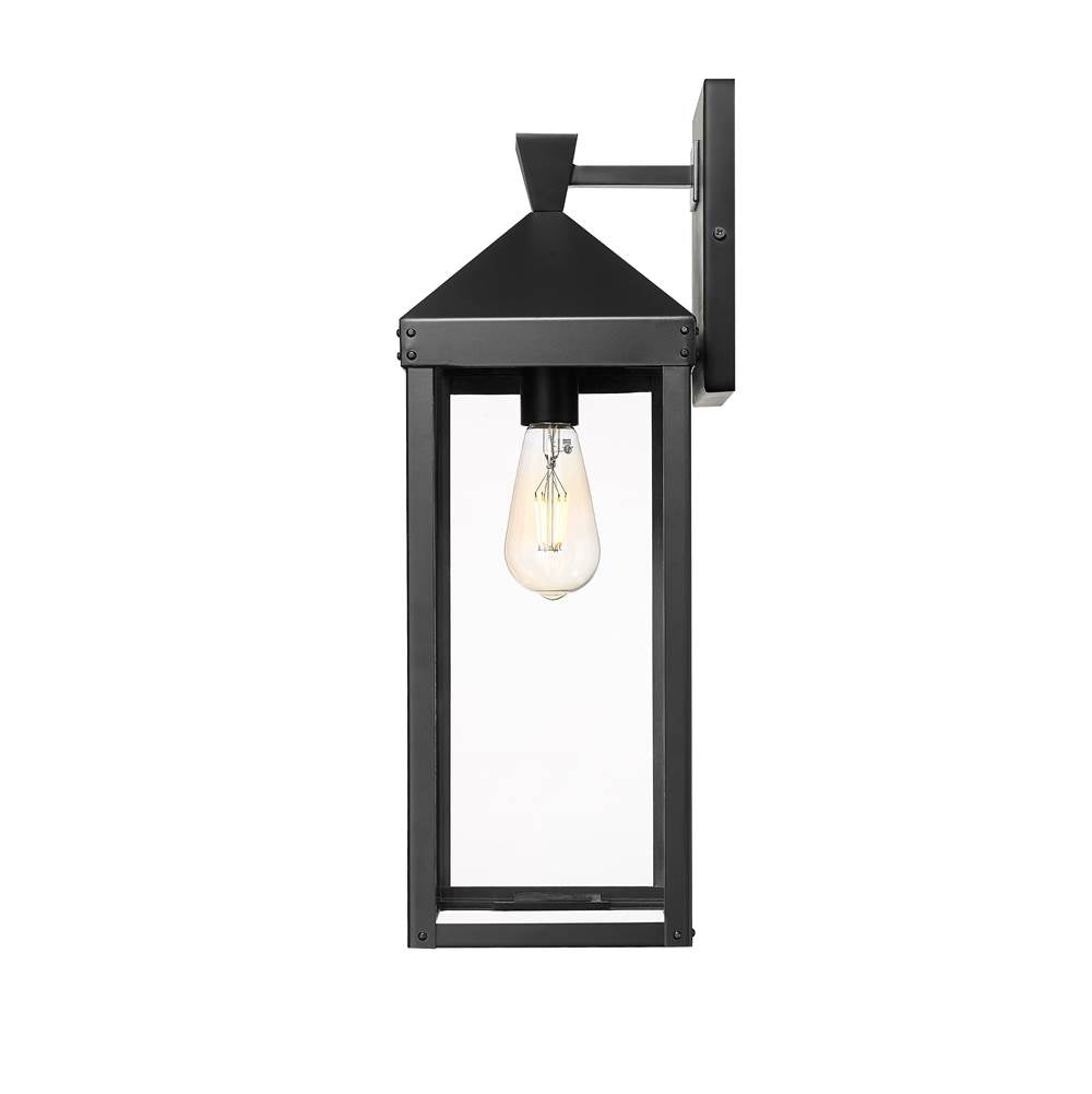 Millennium Lighting 22921-PBK Powder Coated Black Yates 21.75'' High 1-light Outdoor Wall Sconce - Painted Black Image 6