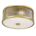 Millennium Lighting 23203-VB Vintage Brass Ardezia 11.75'' Wide 3-light Flush Mount Image 4