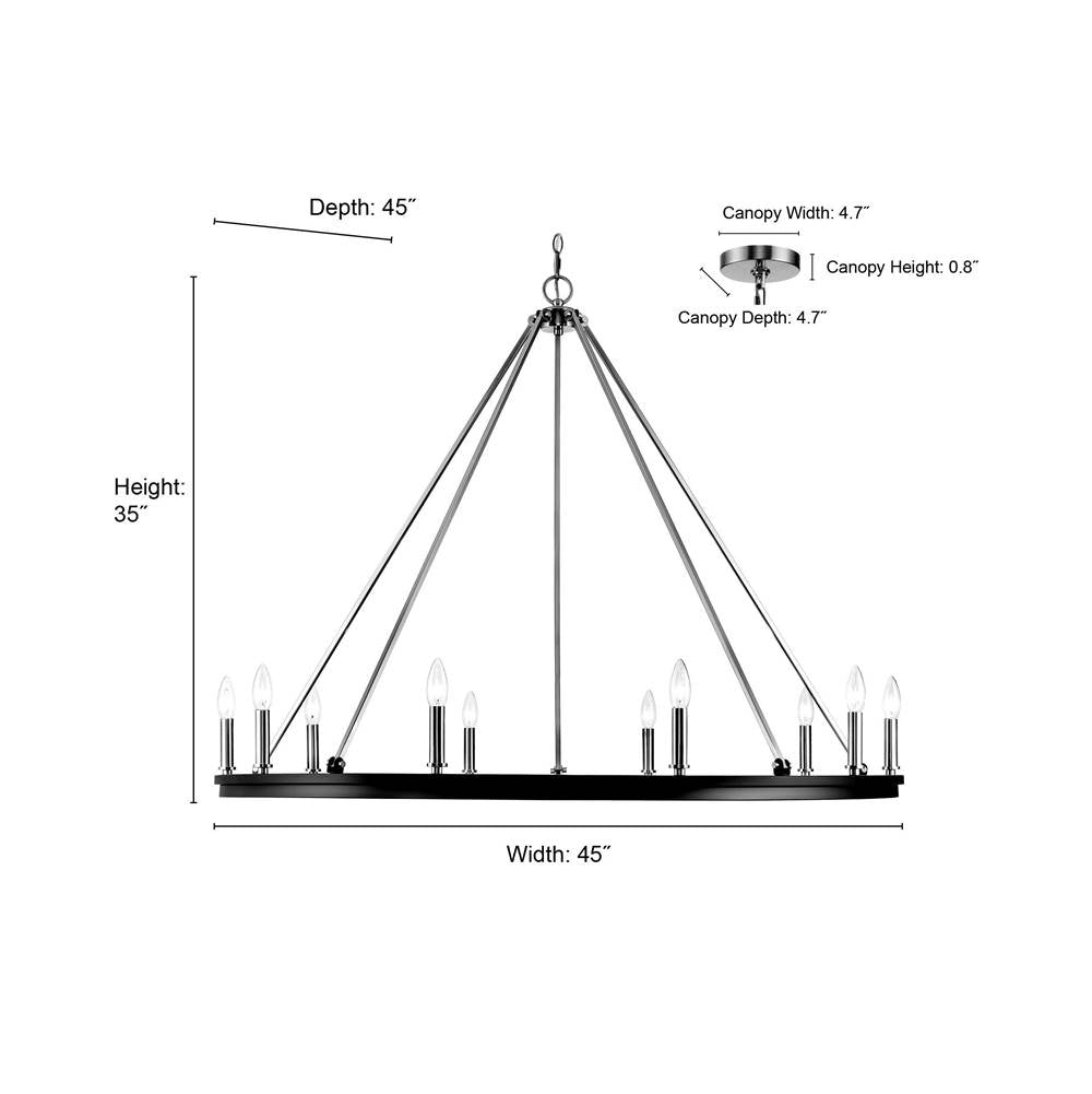 Millennium Lighting 9510-MG Modern Gold Chandelier Ceiling Light Image 2