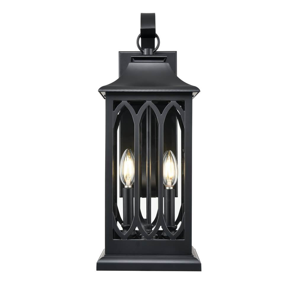 Millennium Lighting 88102-PBK Powder Coated Black Outdoor Wall Sconce Image 1