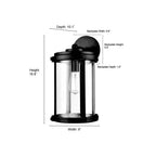 Millennium Lighting 290101-TBK Textured Black Outdoor Wall Sconce Image 2