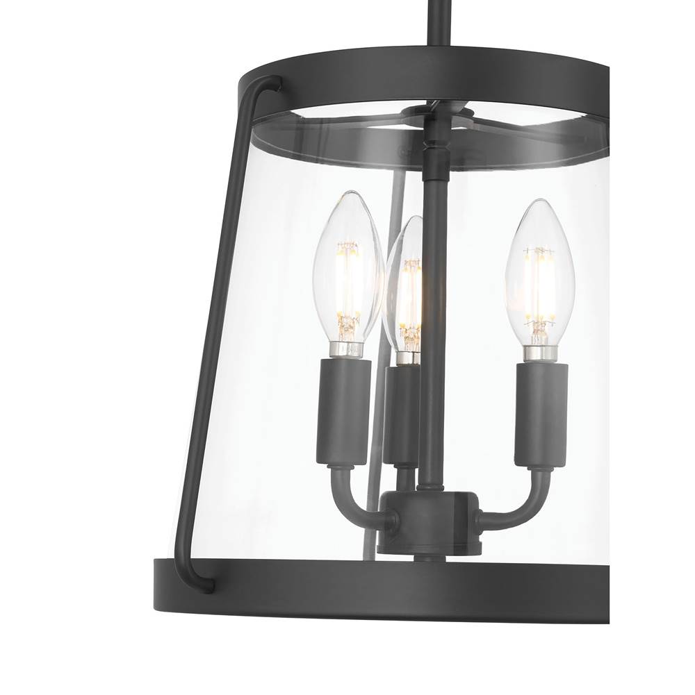 Millennium Lighting 230103-MB Matte Black Adabella 12.25'' Wide 3-light Semi-flush Mount Image 5