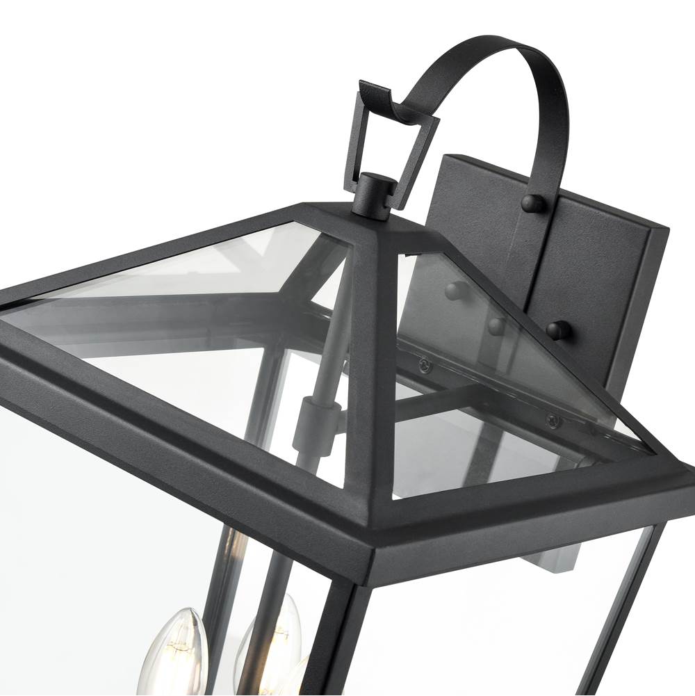 Millennium Lighting 92303-TBK Textured Black Outdoor Wall Sconce Image 3
