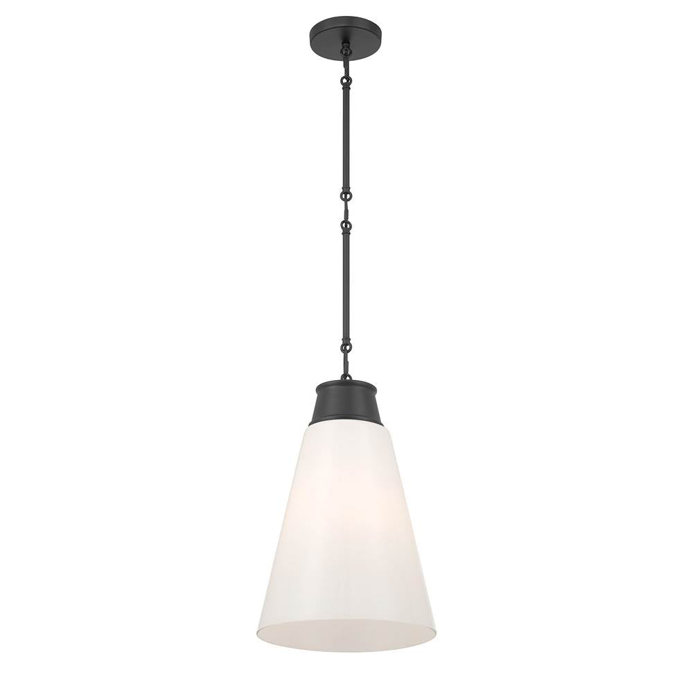 Millennium Lighting 280101-MB Matte Black Bellaryn 11.25'' Wide 1-light Pendant Image 1