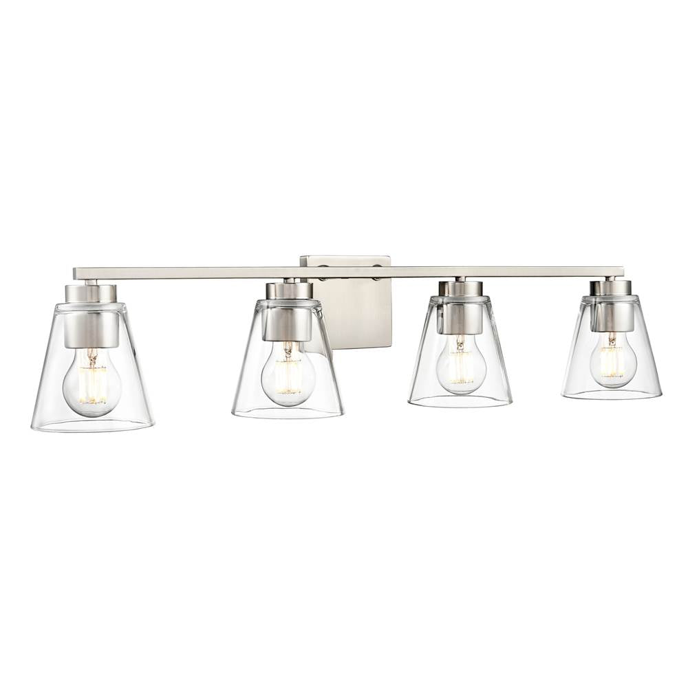 Millennium Lighting 64004-BN Brushed Nickel Strayhan 31'' 4-light Vanity - Brushed Nickel Image 1