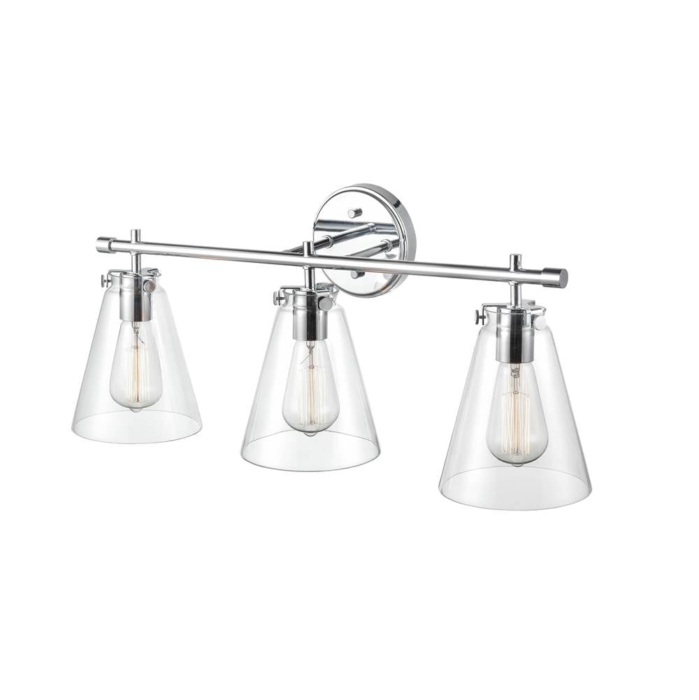 Millennium Lighting 8123-CH Chrome 3 Light Vanity Image 2