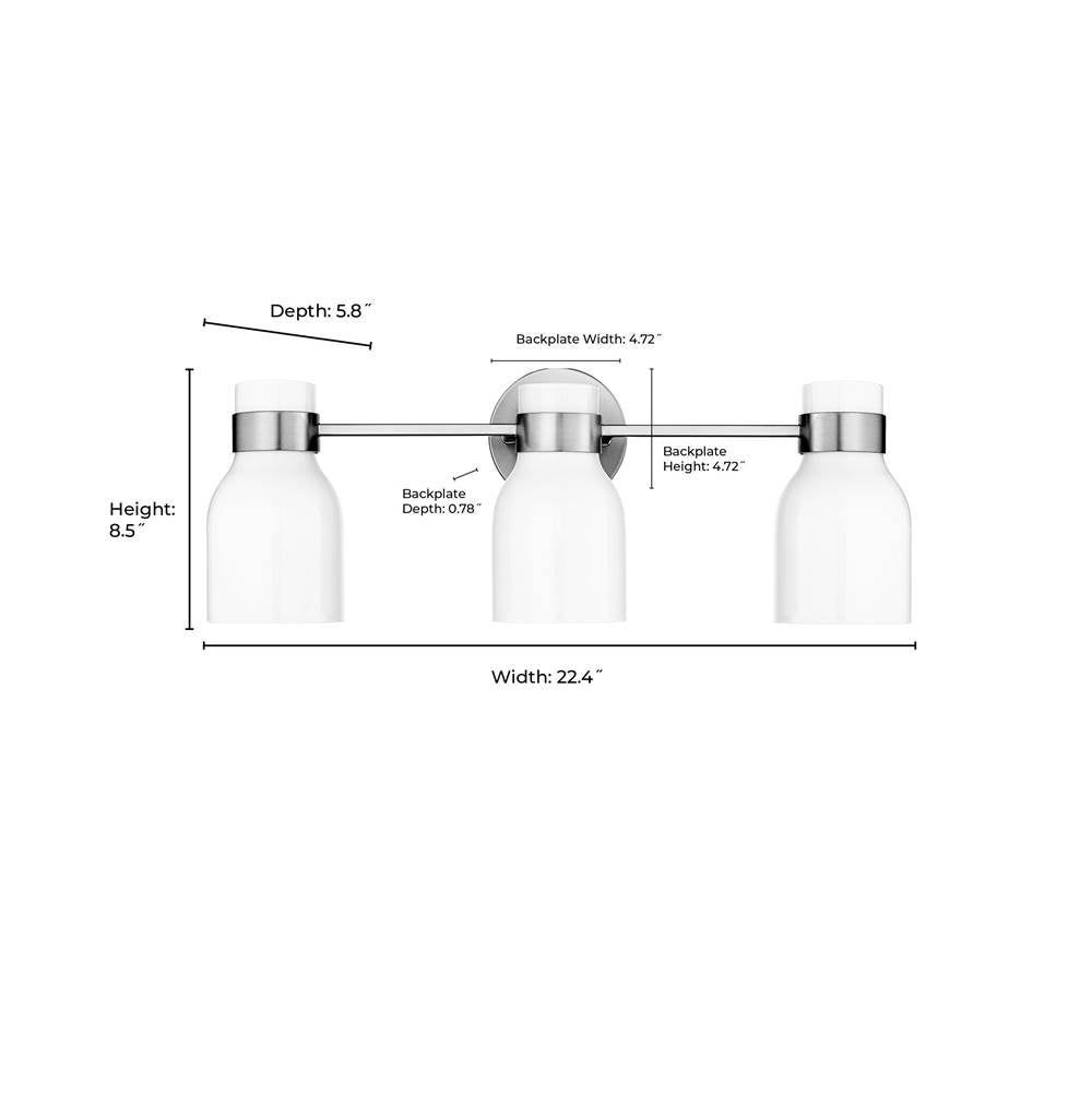 Millennium Lighting 23003-MG Modern Gold Vanity Image 3