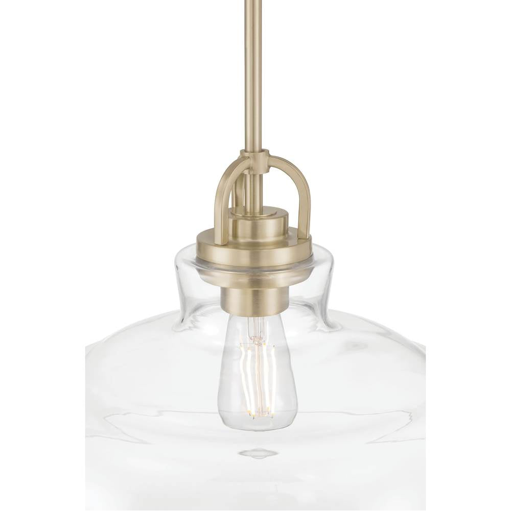 Millennium Lighting 98101-MG Modern Gold Clarien  14'' Wide 1-light Pendant Image 6