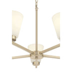 Millennium Lighting 64105WG-MG Modern Gold Strayhan 24'' Wide 5-light Chandelier Image 7