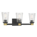 Millennium Lighting 9313-MB/VB Matte Black Lustria  21.75'' Wide 3-light Vanity Image 1