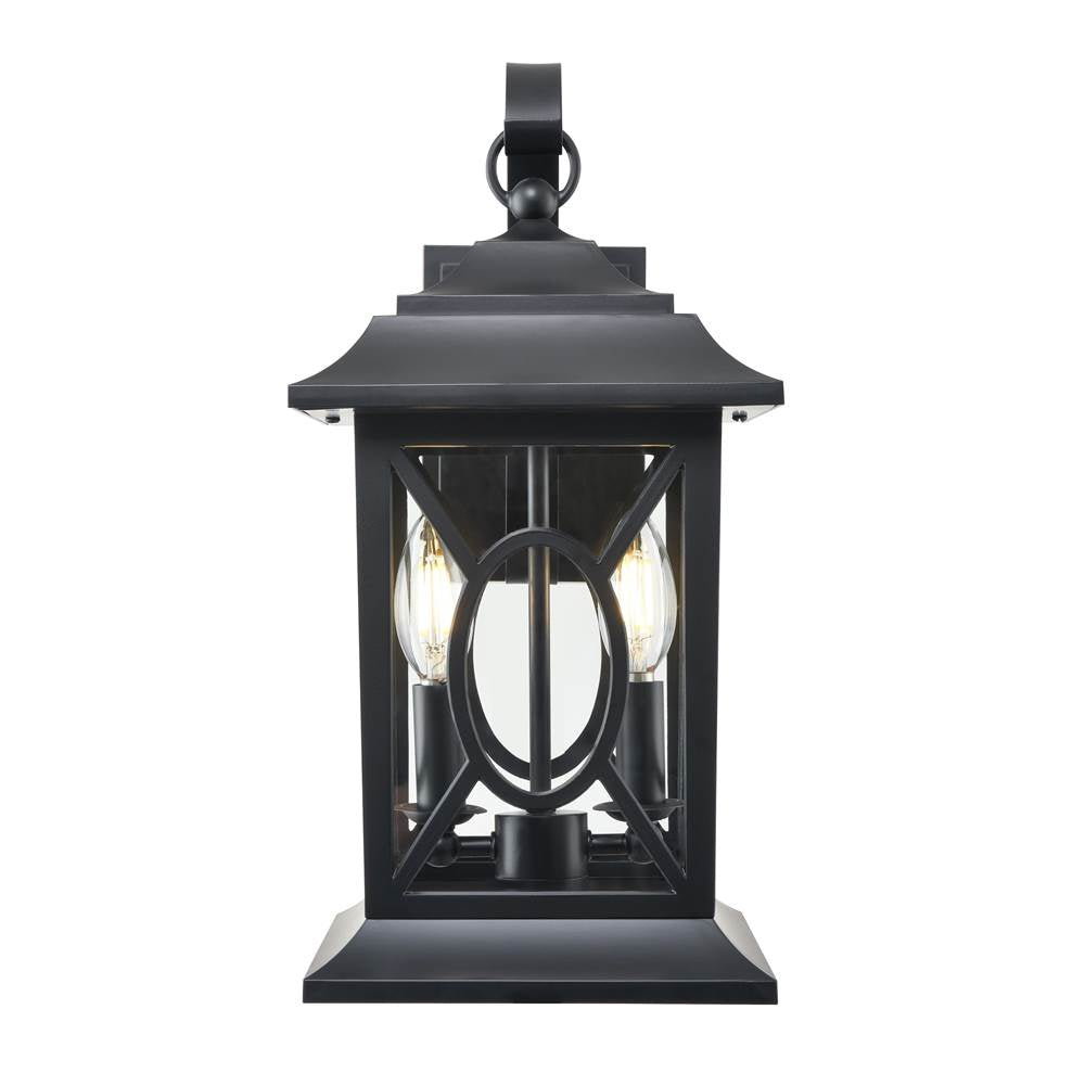 Millennium Lighting 85102-PBK Powder Coated Black Outdoor Wall Sconce Image 1