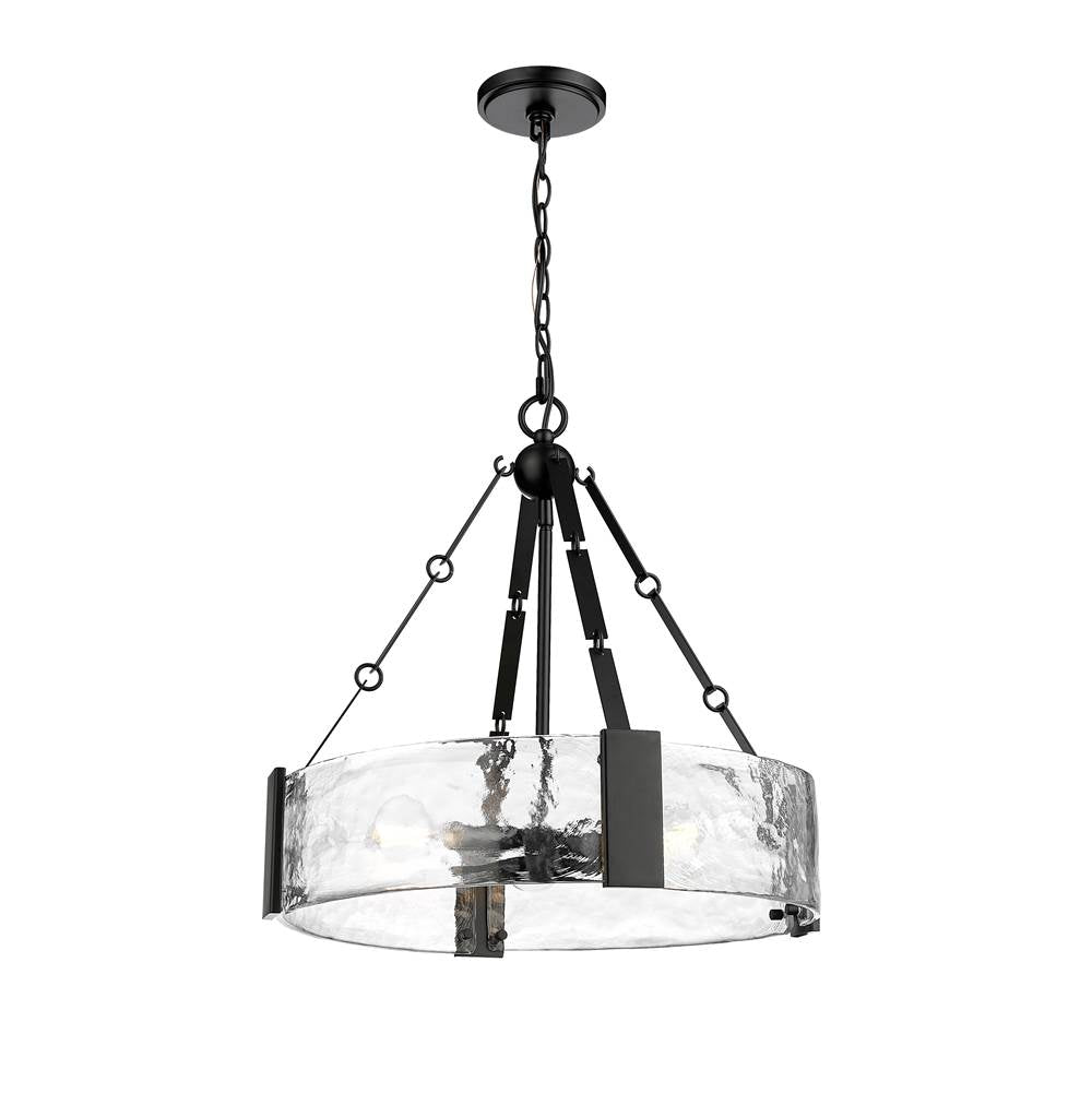 Millennium Lighting 19403-MB Matte Black Rezi 20.25'' Wide 3-light Pendant - Matte Black Image 1