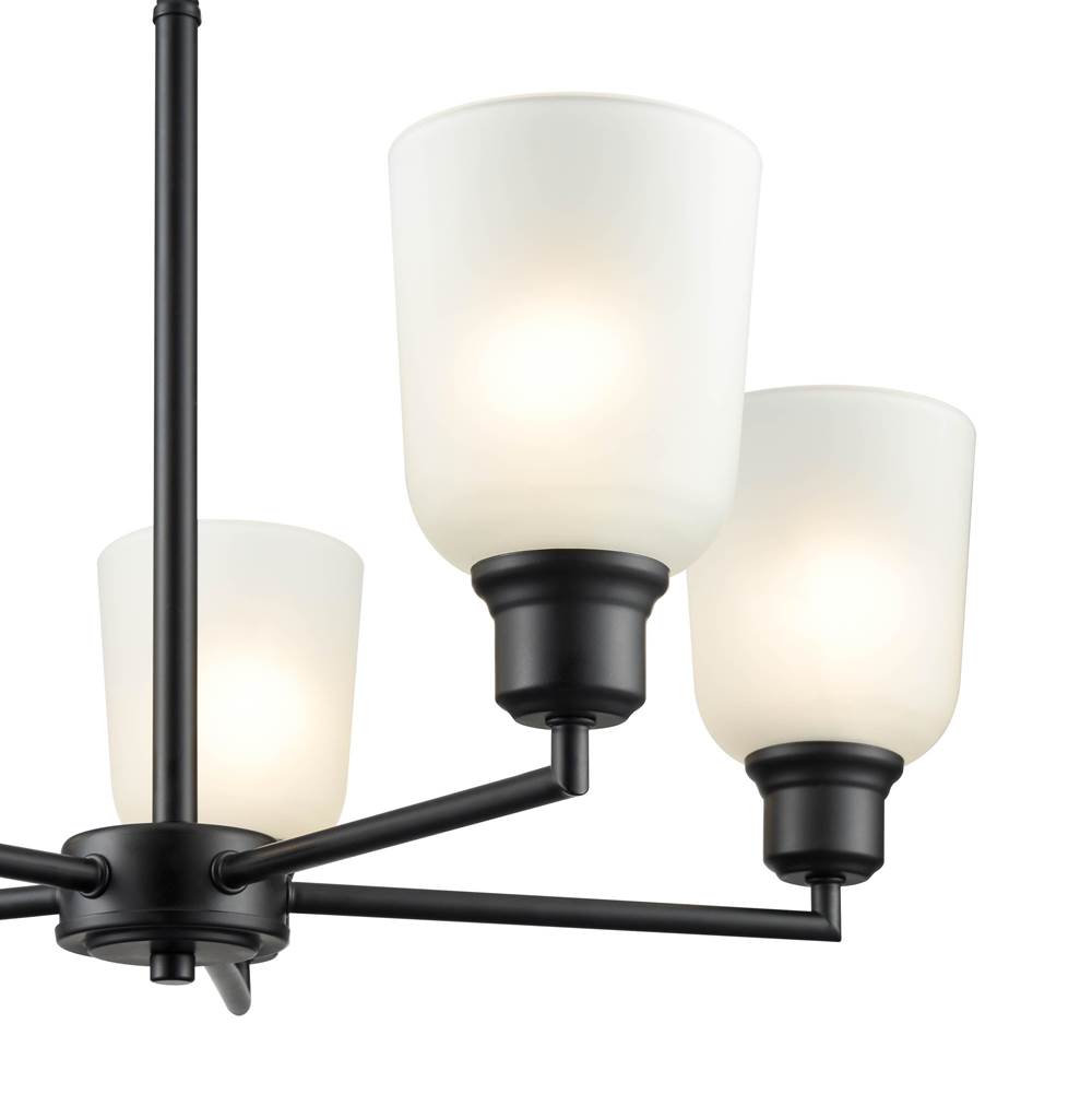 Millennium Lighting 2815-MB Matte Black Chandelier Ceiling Light Image 2