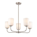 Millennium Lighting 214005-BN Brushed Nickel Laphia 27'' Wide 5-light Chandelier - Brushed Nickel Image 1
