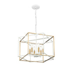 Millennium Lighting 22609-MW/VB Matte White,Vintage Brass Pendant Light Image 5