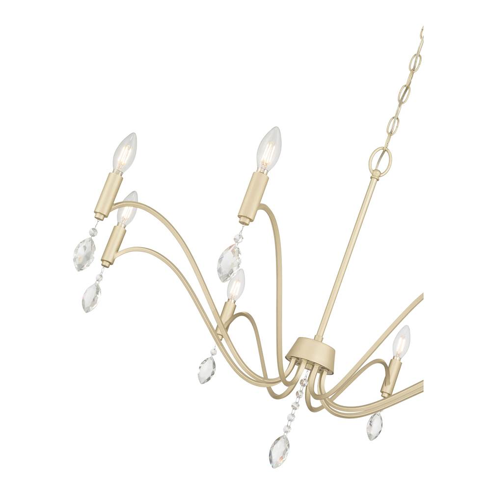Millennium Lighting 205108-AGSI  Aureline 35.5'' Wide 8-light Chandelier Image 5