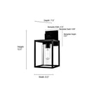 Millennium Lighting 91301-TBK Textured Black Outdoor Wall Sconce Image 2