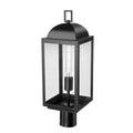 Millennium Lighting 194201-PBK Powder Coated Black Beaufort 21.25'' High 1-light Outdoor Post Lantern - Powder Coated Black Image 1