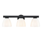 Millennium Lighting 49003-MB Matte Black Apria 24'' Wide 3-light Vanity - Matte Black Image 6