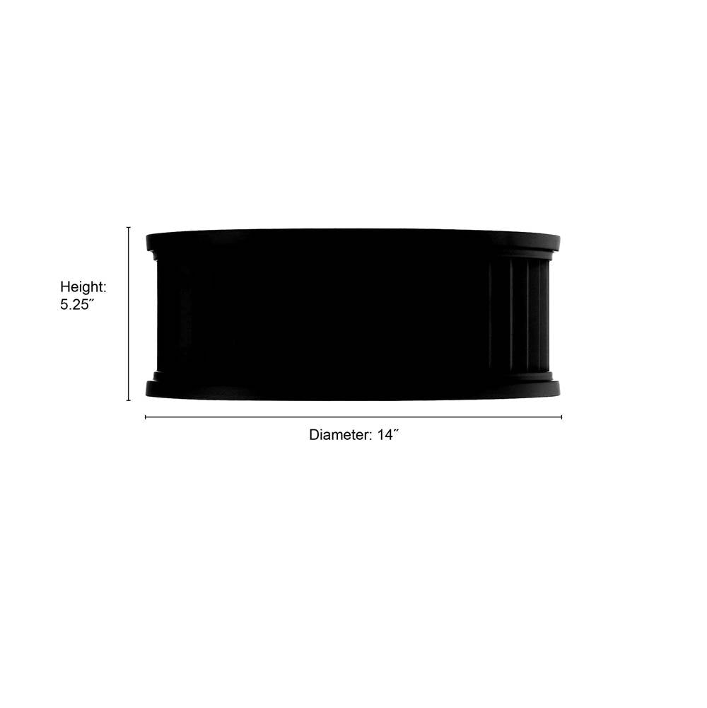 Millennium Lighting 9502-MB Matte Black Corvella 14'' Wide 2-light Flush Mount Image 2